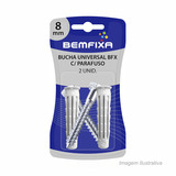 PARAFUSO SEXTAVADO  COM BUCHA BX 08MM CABEA SEXTAVADO BEMFIXA