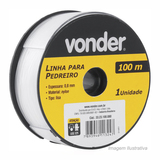 LINHA DE PEDREIRO 0,8 MM X 100 M VONDER