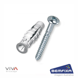 PARAFUSO PH CPA COM BUCHA BX 10 MM CABEA PANELA BEMFIXA